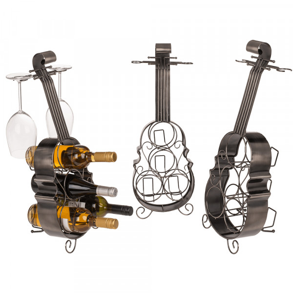 Suport metalic pentru sticle „Violoncel” Suport metalic pentru sticle „Violoncel”