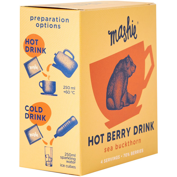 Ceai Berry Purée "MASHIE" cu fructe de pădure (4 buc x 40ml) Ceai Berry Purée "MASHIE" cu fructe de pădure (4 buc x 40ml)