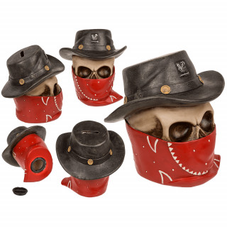 Pușculiță în formă de craniu "Outlaw"