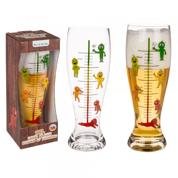 Cană de bere XXL „Etape de băut” Cană de bere XXL „Etape de băut”