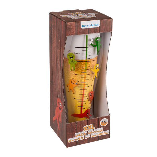 Cană de bere XXL „Etape de băut” Cană de bere XXL „Etape de băut”
