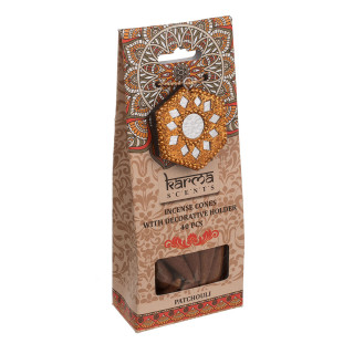 Conuri de tămâie cu suport, Patchouli (40 buc.)
