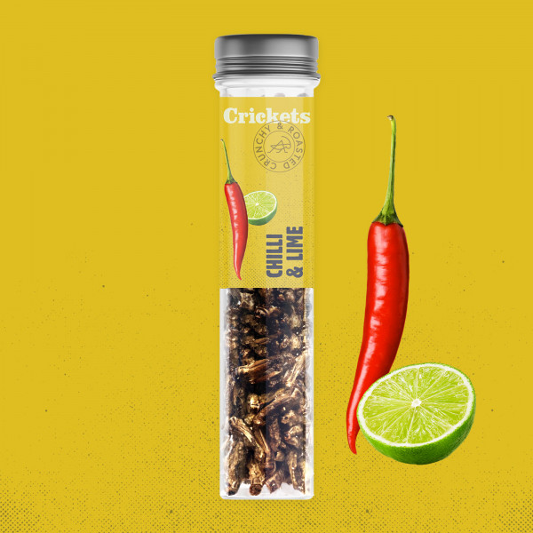 Greieri prăjiți crocanți „Chili și lime” Greieri prăjiți crocanți „Chili și lime”