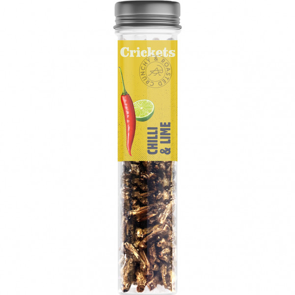 Greieri prăjiți crocanți „Chili și lime” Greieri prăjiți crocanți „Chili și lime”