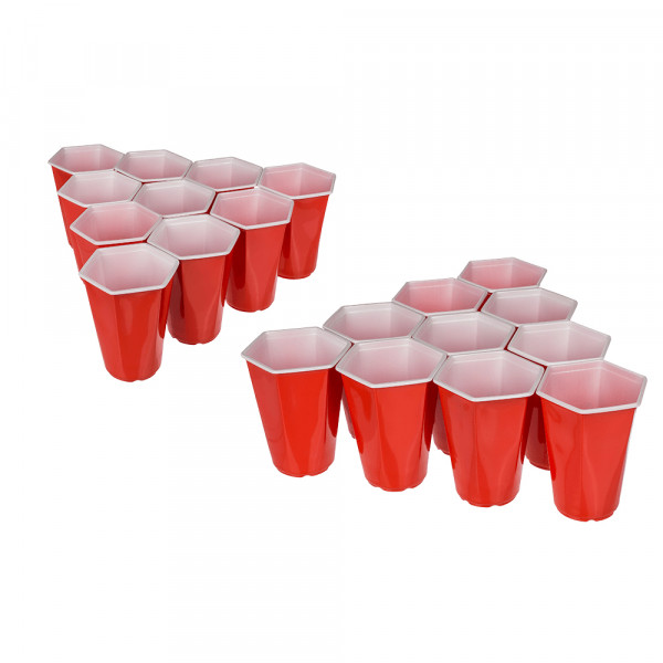 Joc de petrecere „Hexagonal Beer Pong”