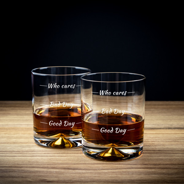 Set de pahare pentru whisky „Who Cares”
