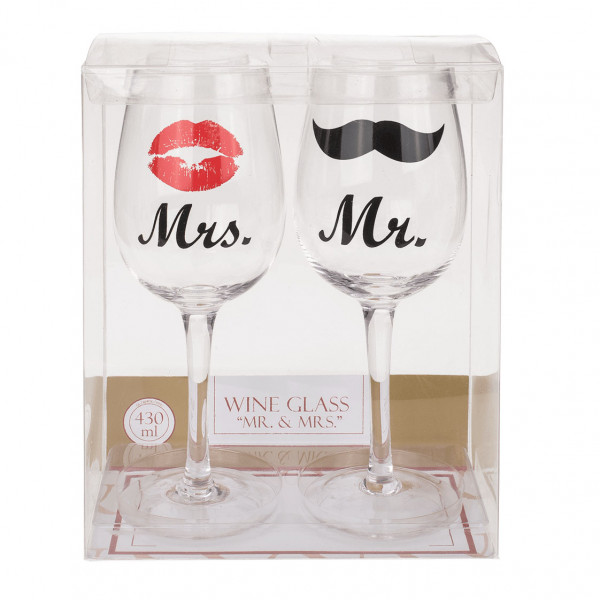 Set de pahare de vin „His and Hers” Set de pahare de vin „His and Hers”