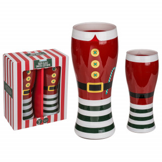 Set de halbe de bere "Christmas" (2 buc.)