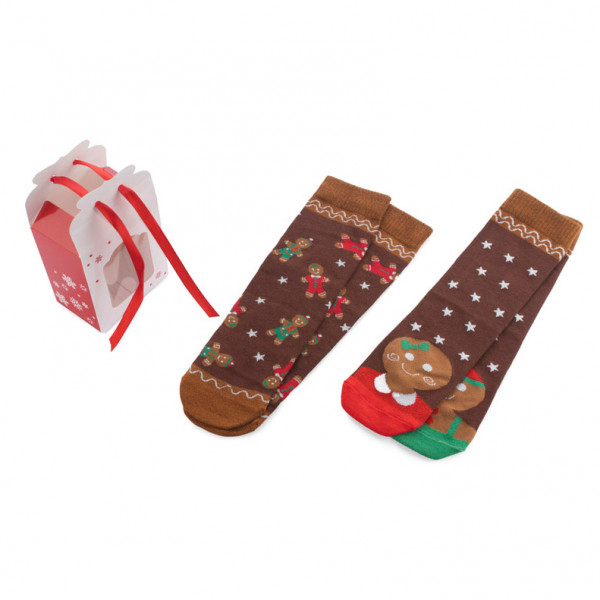 Șosete de Crăciun „COOKIE” în cutie festivă (2 perechi) Șosete de Crăciun „COOKIE” în cutie festivă (2 perechi)