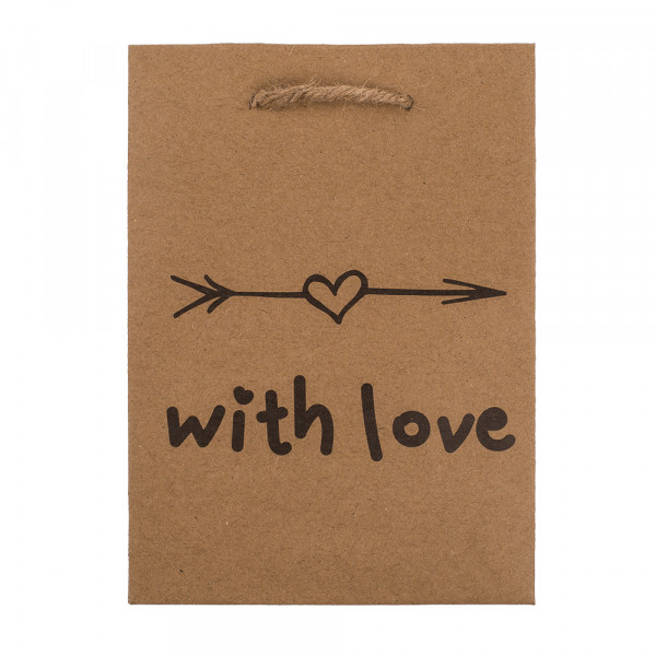 Pungă cadou din hârtie Kraft "For you" (23x18x8cm) Pungă cadou din hârtie Kraft "For you" (23x18x8cm)