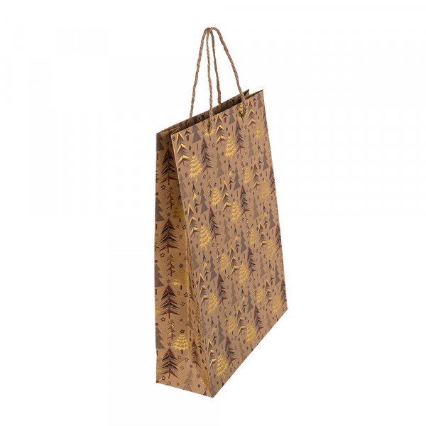 Pungă cadou din hârtie „Crăciun” (25x9x34.5cm)