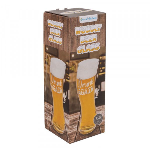 Halbă de bere mișcătoare "Drunk again" (569ml) Halbă de bere mișcătoare "Drunk again" (569ml)