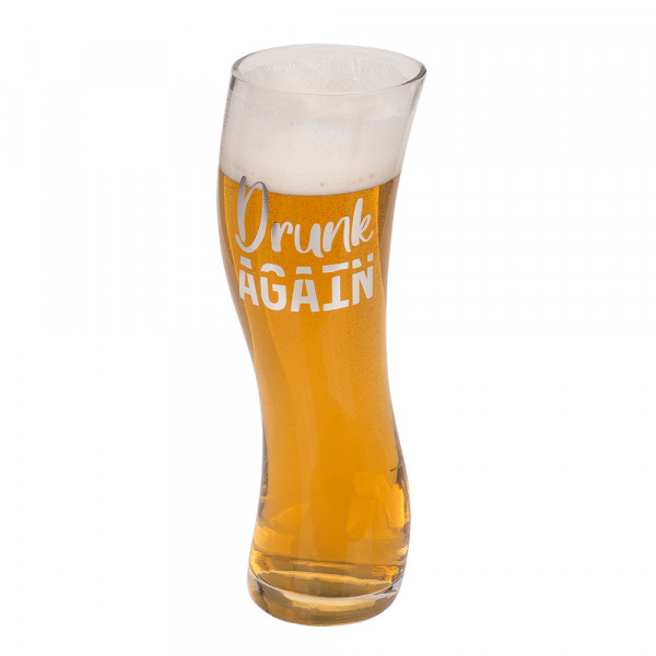 Halbă de bere mișcătoare "Drunk again" (569ml) Halbă de bere mișcătoare "Drunk again" (569ml)
