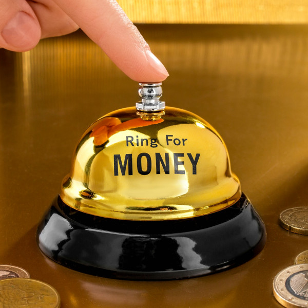 Clopoțel de hotel " Ring for MONEY"