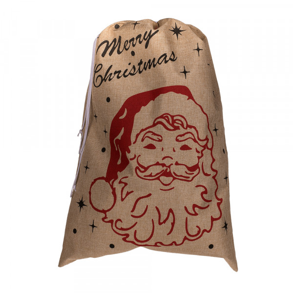 Pungă de cadouri XL din iută "Merry Christmas" (68 x 50cm) Pungă de cadouri XL din iută "Merry Christmas" (68 x 50cm)