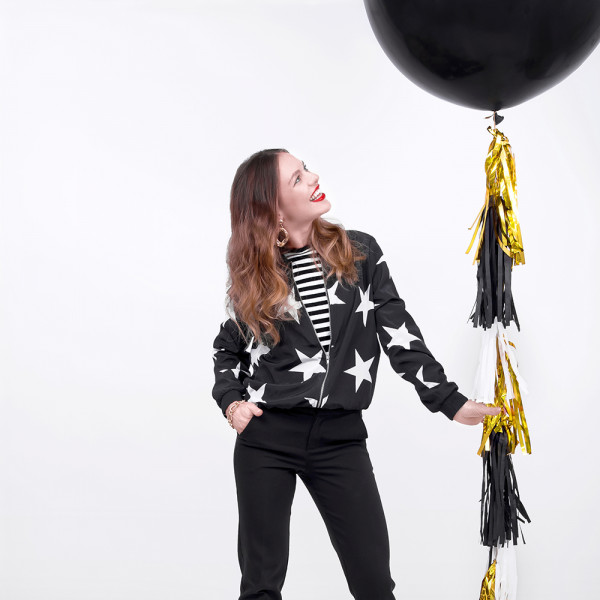 Balon negru rotund XXL (1 metru) Balon negru rotund XXL (1 metru)