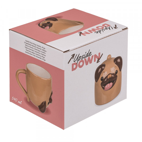 Cană inversată „Pug”