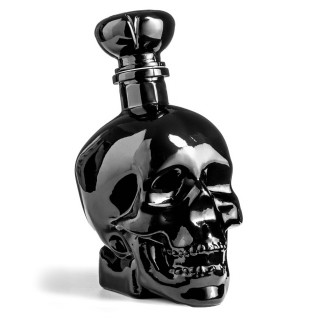Carafă neagră în formă de craniu (750ml)