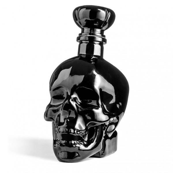 Carafă neagră în formă de craniu (750ml)