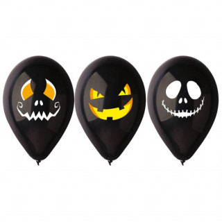 Baloane Premium „Halloween Faces” (3 buc.)