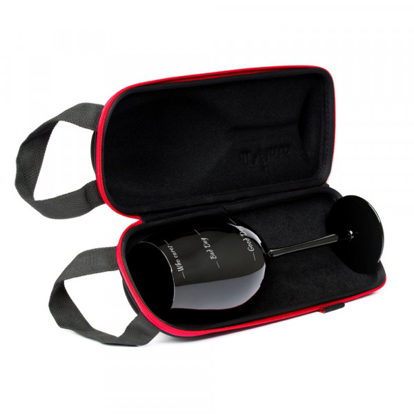 Pahar de vin negru gigantic "Who cares" (750ml)