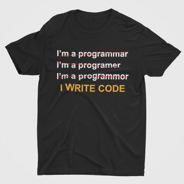 Tricouri "I write code"