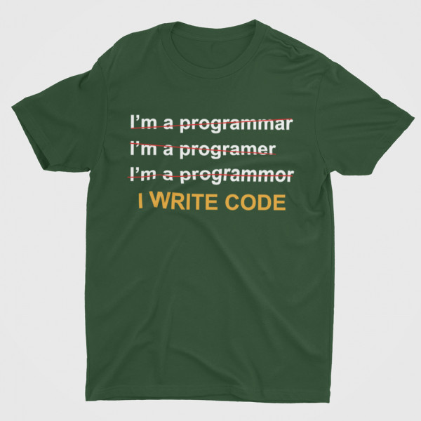 Tricouri "I write code"