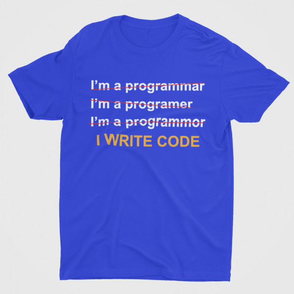 Tricouri "I write code"