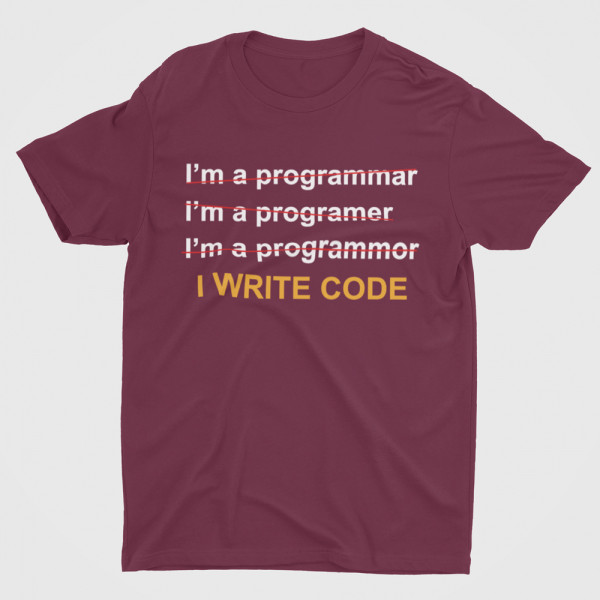 Tricouri "I write code"