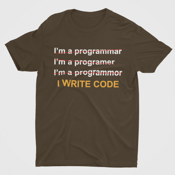 Tricouri "I write code"