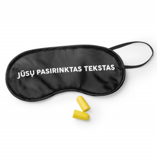 Mască de somn cu textul ales de tine