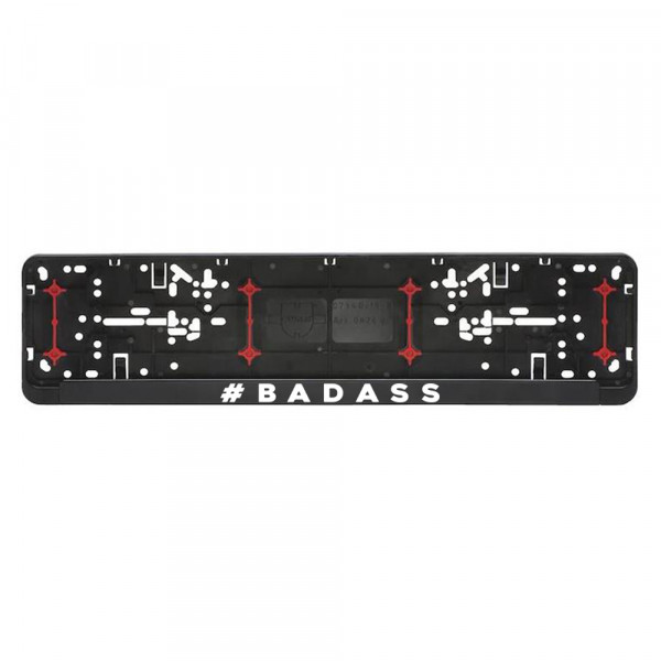 Cadru pentru plăcuța de înmatriculare "Bad Ass" Cadru pentru plăcuța de înmatriculare "Bad Ass"