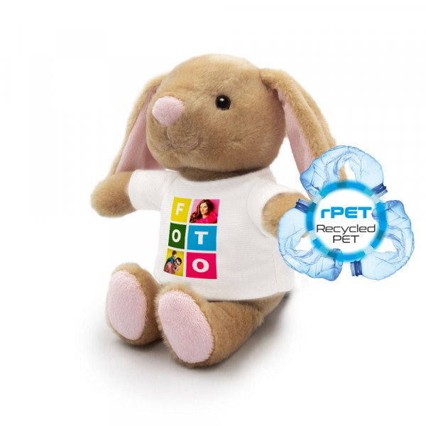Iepuraș de pluș "Binky" cu fotografia aleasă de tine (18 cm) Iepuraș de pluș "Binky" cu fotografia aleasă de tine (18 cm)