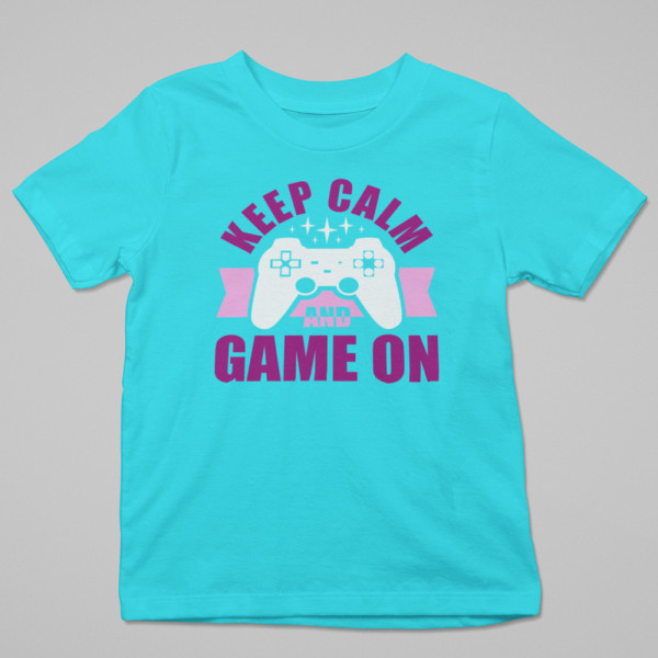 Tricou "Keep calm and game on"