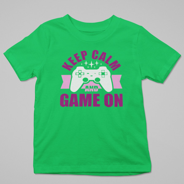 Tricou "Keep calm and game on"