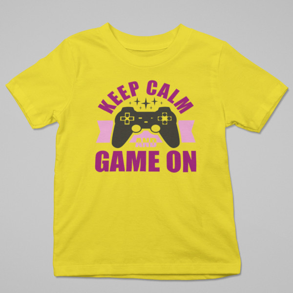 Tricou "Keep calm and game on"
