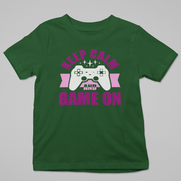 Tricou "Keep calm and game on"