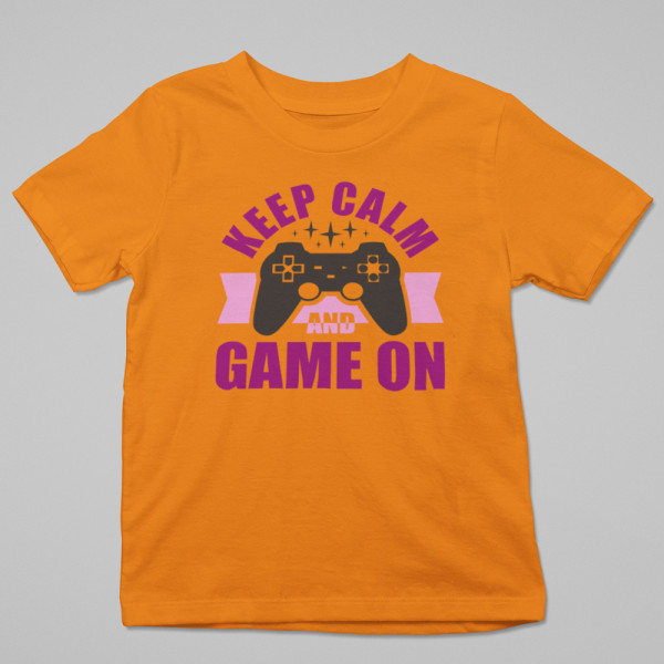 Tricou "Keep calm and game on"