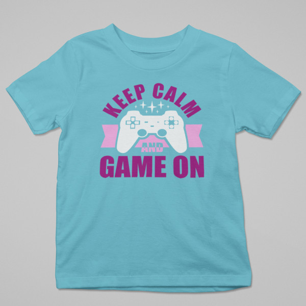 Tricou "Keep calm and game on"