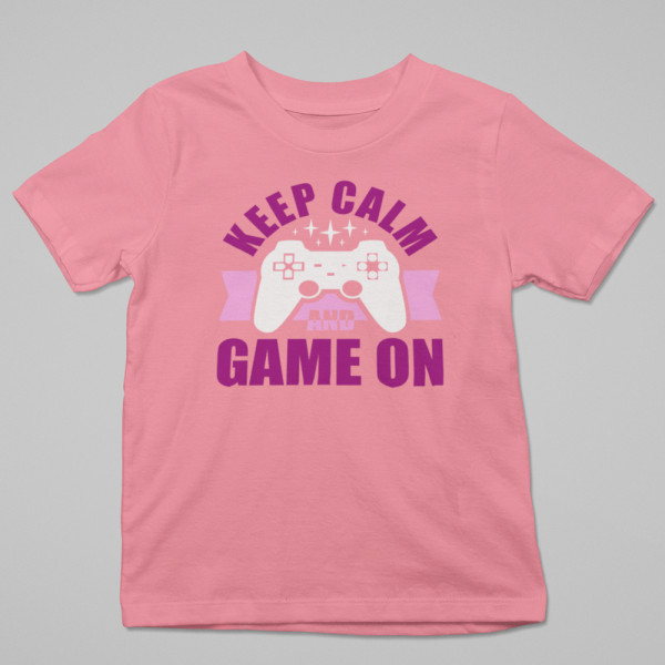 Tricou "Keep calm and game on"