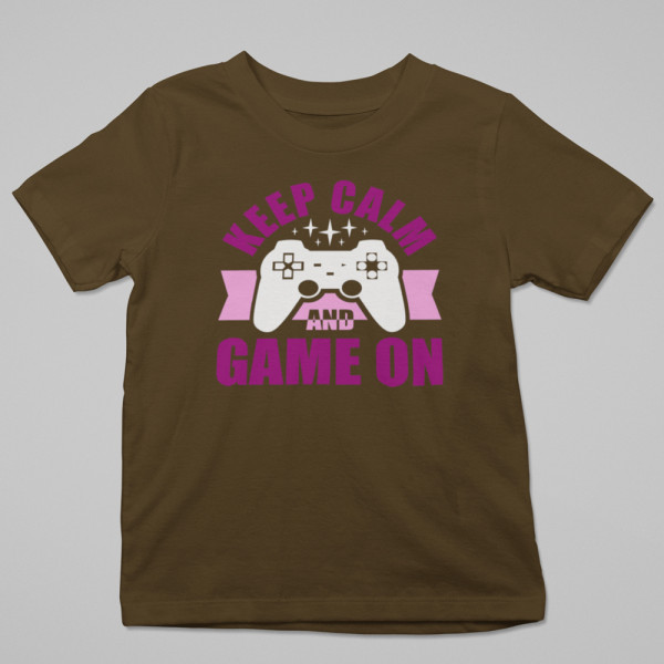 Tricou "Keep calm and game on"