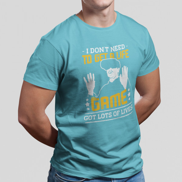 Tricou "Game got lots of lives"