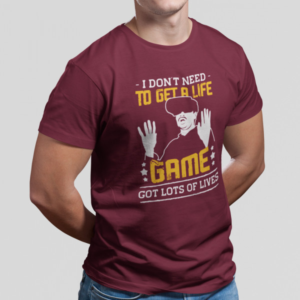 Tricou "Game got lots of lives"