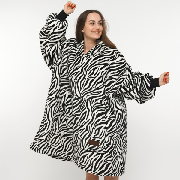 BARAMOOR hanorac-pătură „Zebra”