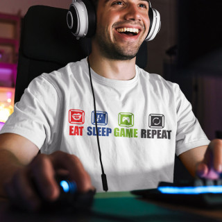 Tricou "Eat.Sleep.Game.Repeat."