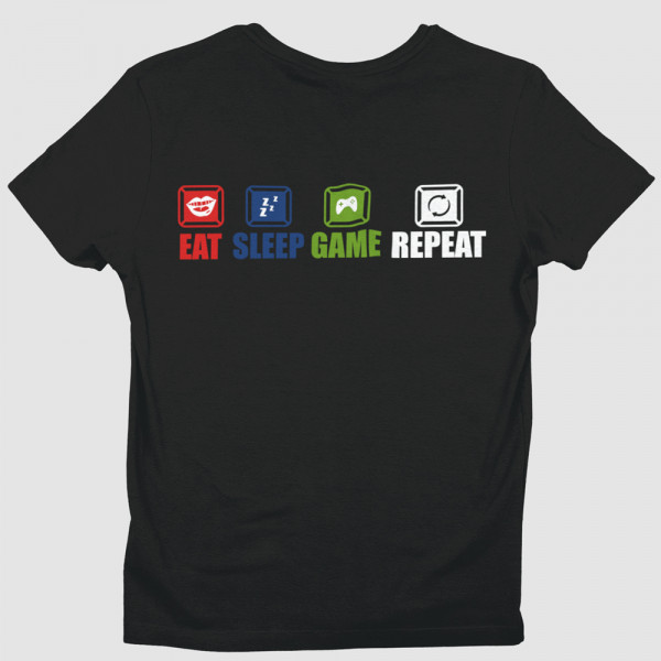 Tricou "Eat.Sleep.Game.Repeat."