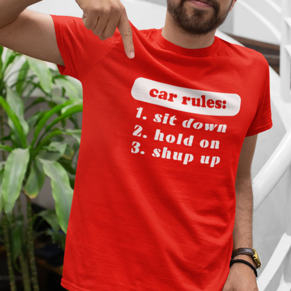 Tricou "Car rules"