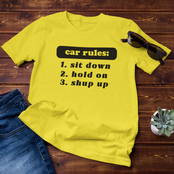 Tricou "Car rules"