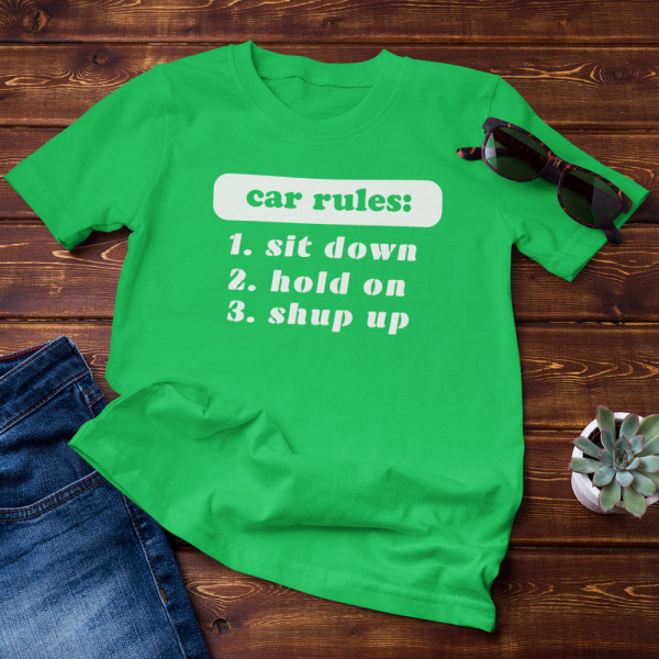 Tricou "Car rules"