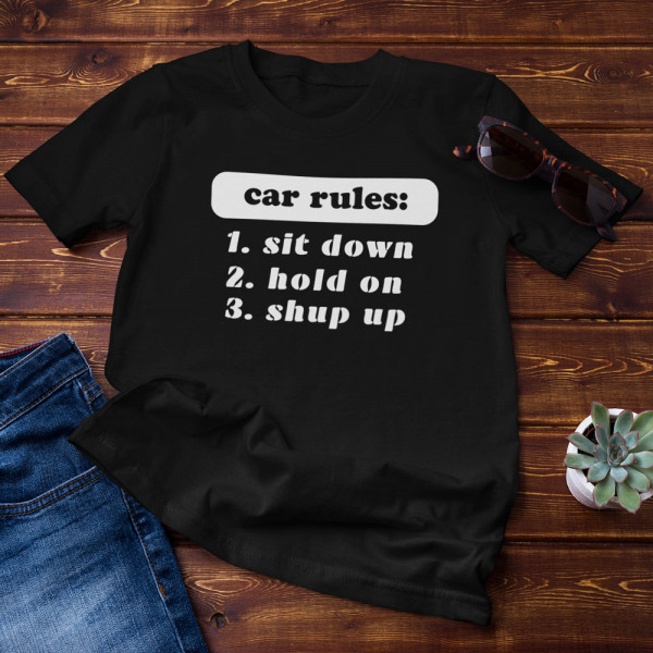 Tricou "Car rules"